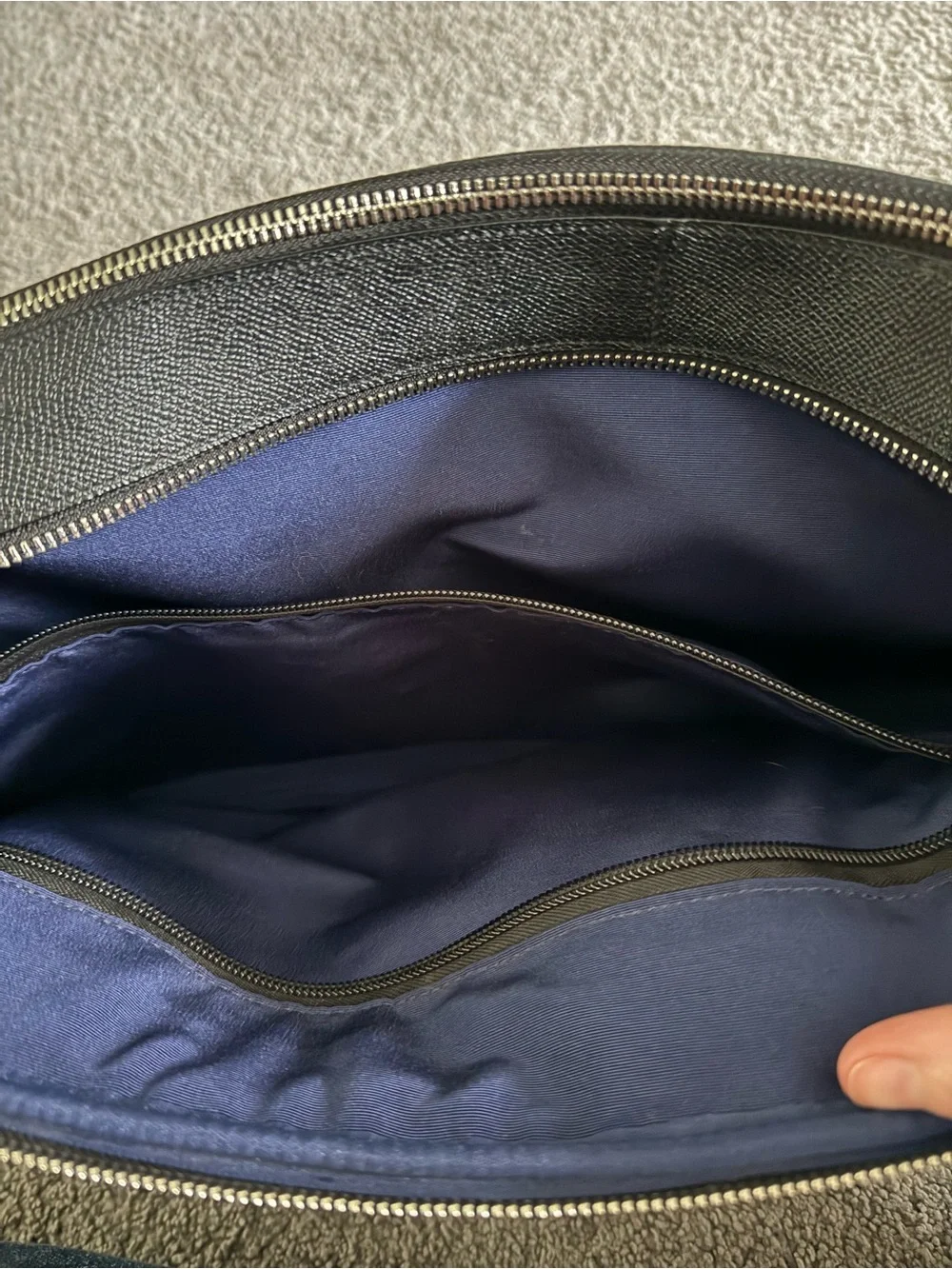 Cole Haan American Airlines Saffiano leather flight travel tote attache bag
